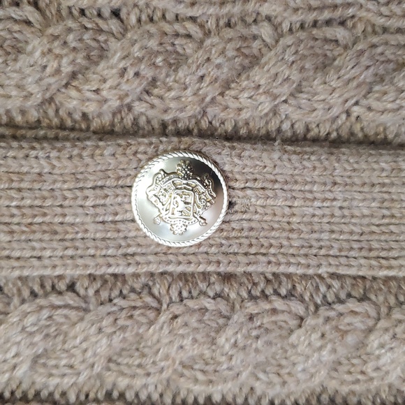 J. Crew Women's Tan Cable Knit Cardigan Size Medium - Picture 15 of 16